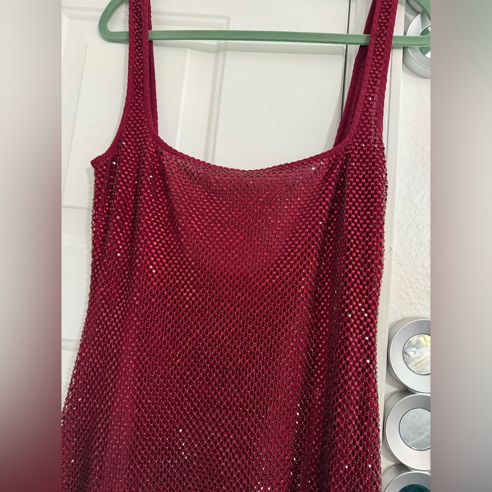 Stunning Red Sequin Maxi Dress - Picture 6 of 15